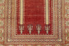 4x6 Red and Beige Turkish Silk Rug