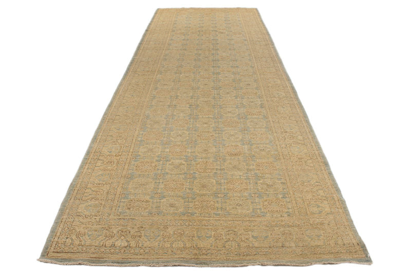 5x16 Blue and Ivory Turkish Tribal Runner