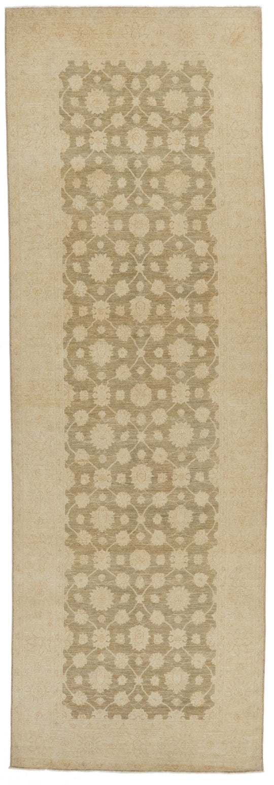 5x14 Gray and Ivory Persian Runner