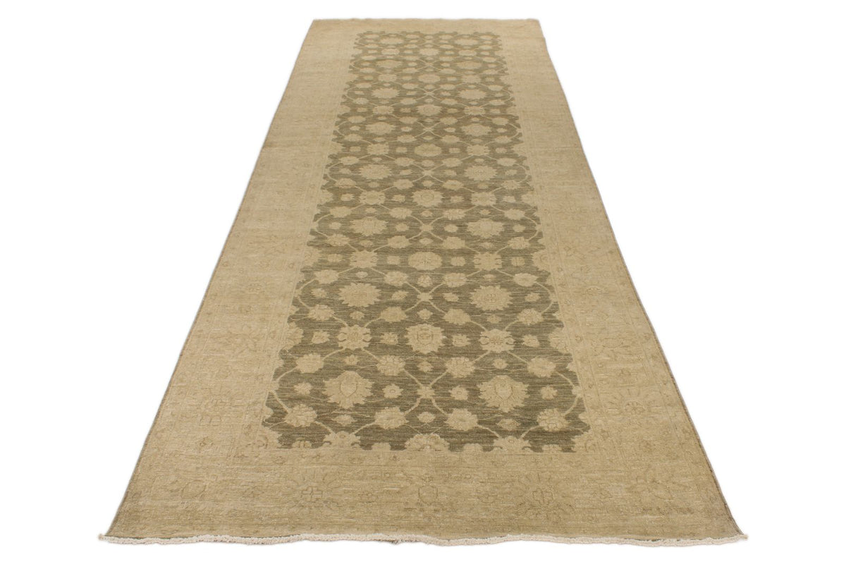 5x14 Gray and Ivory Persian Runner