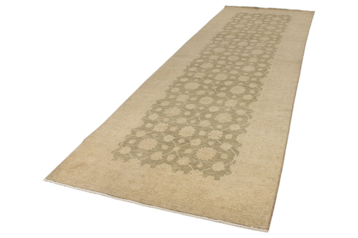 5x14 Gray and Ivory Persian Runner