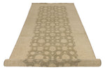 5x14 Gray and Ivory Persian Runner