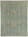 10x13 Blue and Ivory Persian Rug
