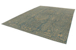 10x13 Blue and Ivory Persian Rug