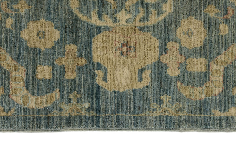 10x13 Blue and Ivory Persian Rug
