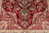 5x7 Red and Navy Turkish Silk Rug