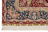 5x7 Red and Navy Turkish Silk Rug