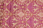 3x10 Purple and Ivory Turkish Silk Runner