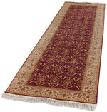 3x10 Purple and Ivory Turkish Silk Runner