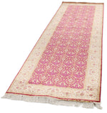 3x10 Purple and Ivory Turkish Silk Runner