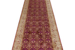 3x10 Purple and Ivory Turkish Silk Runner