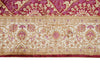 3x10 Purple and Ivory Turkish Silk Runner