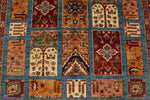 6x8 Blue and Multicolor Tribal Rug