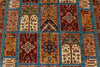 6x8 Blue and Multicolor Tribal Rug