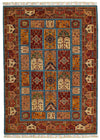 6x8 Blue and Multicolor Tribal Rug