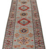 3x10 Gray and Ivory Kazak Tribal Runner