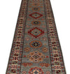 3x10 Gray and Ivory Kazak Tribal Runner