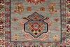 3x10 Gray and Ivory Kazak Tribal Runner