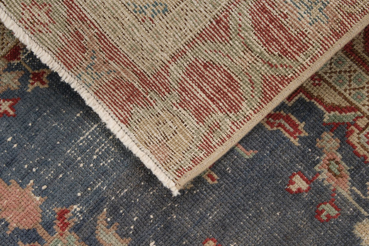 3x6 Blue and Red Anatolian Turkish Tribal Runner