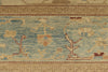 12x14 Beige and Blue Turkish Oushak Rug