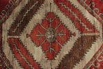 3x11 Red and Multicolor Turkish Tribal Runner