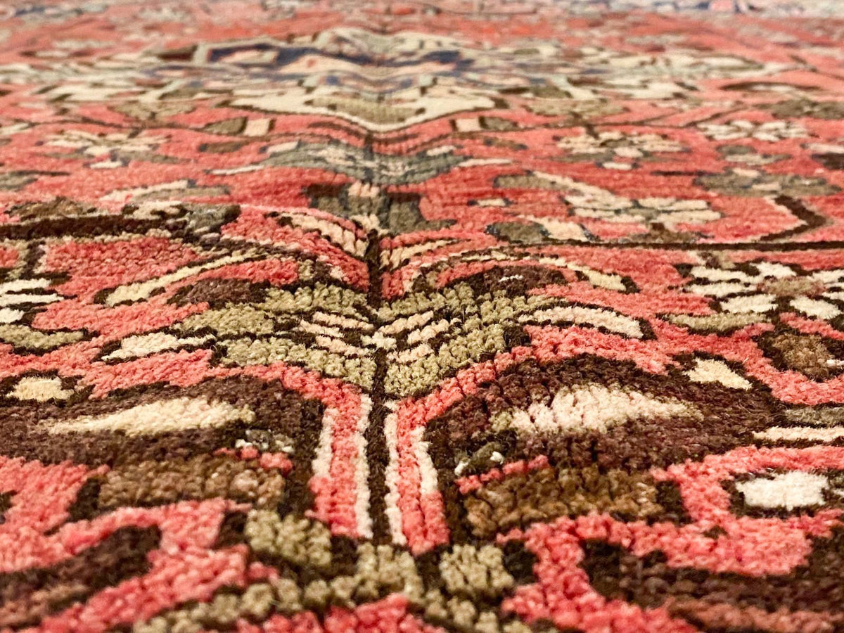 4x7 Red and Ivory Turkish Tribal Rug