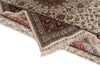 9x12 Ivory and Red Turkish Silk Rug