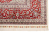 9x12 Ivory and Red Turkish Silk Rug