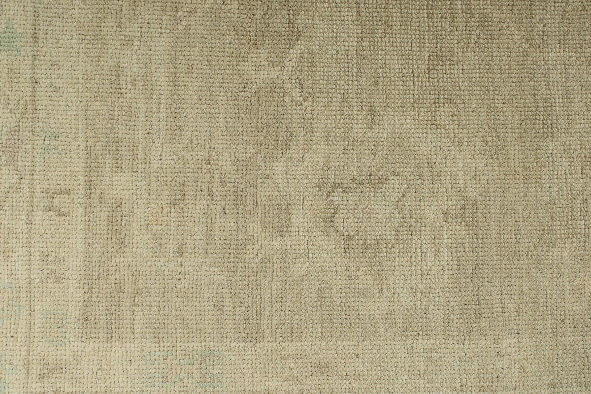 6x9 Gray and Ivory Turkish Oushak Rug