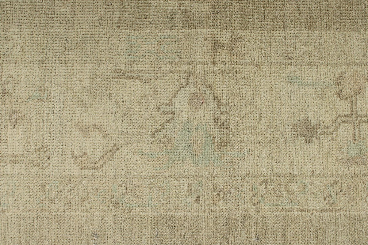 6x9 Gray and Ivory Turkish Oushak Rug