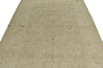 6x9 Gray and Ivory Turkish Oushak Rug