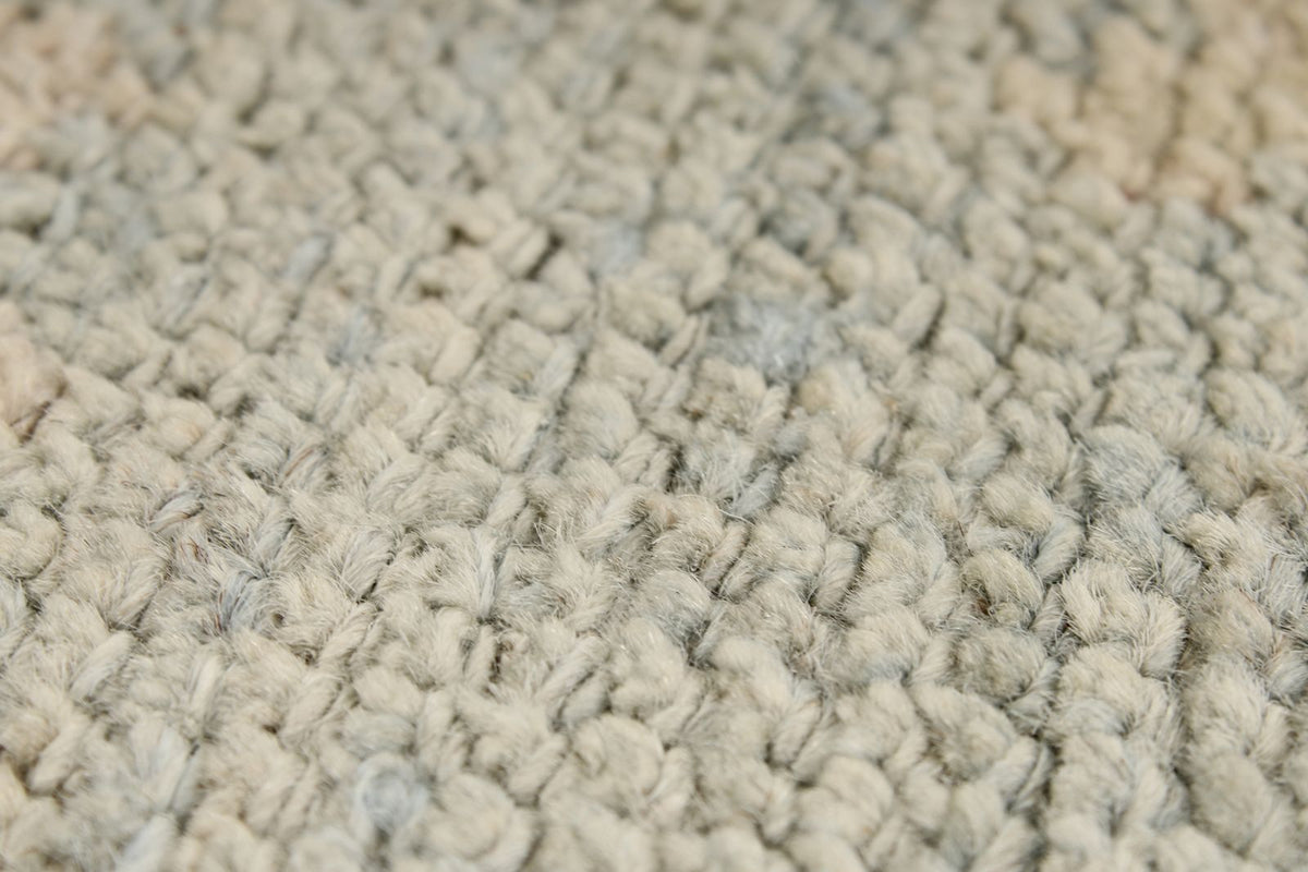 5x7 Ivory and Blue Turkish Oushak Rug
