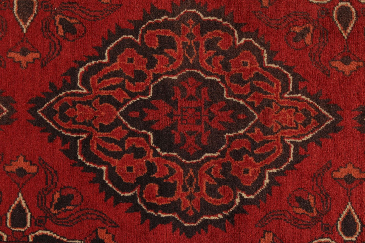 3x13 Red and Black Turkish Tribal Runner