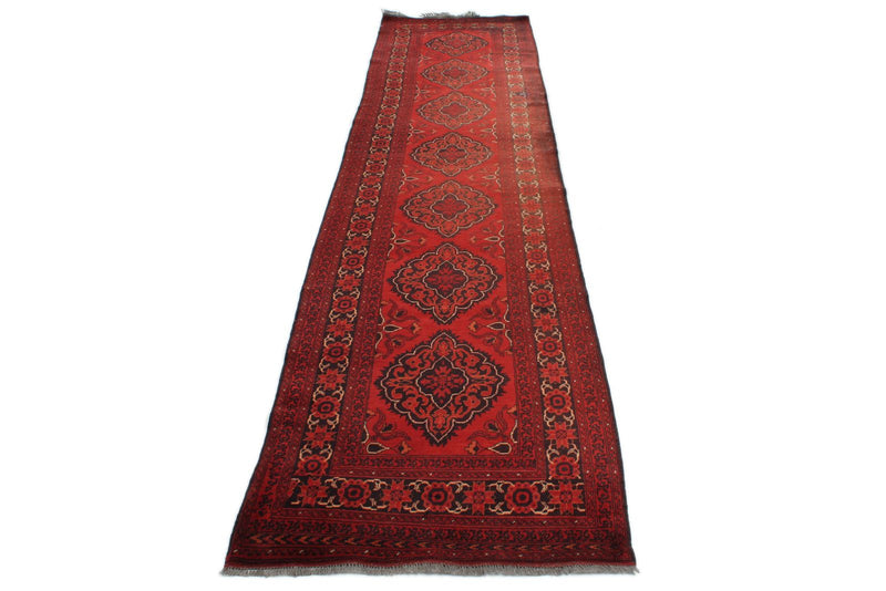 3x13 Red and Black Turkish Tribal Runner
