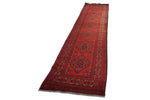 3x13 Red and Black Turkish Tribal Runner