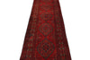 3x13 Red and Black Turkish Tribal Runner