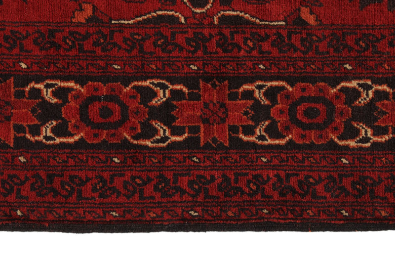 3x13 Red and Black Turkish Tribal Runner