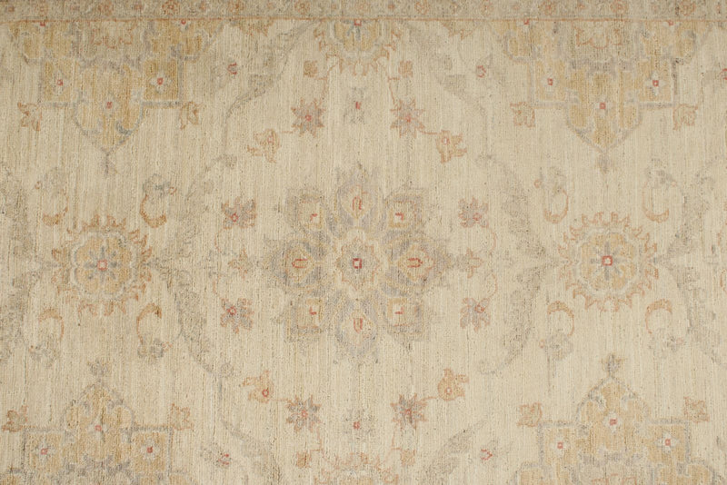 3x9 Ivory and Blue Persian Traditional Runner