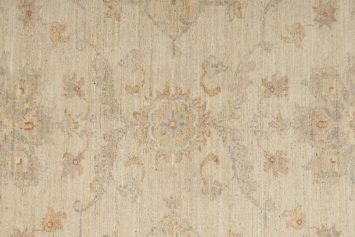 3x9 Ivory and Blue Persian Traditional Runner