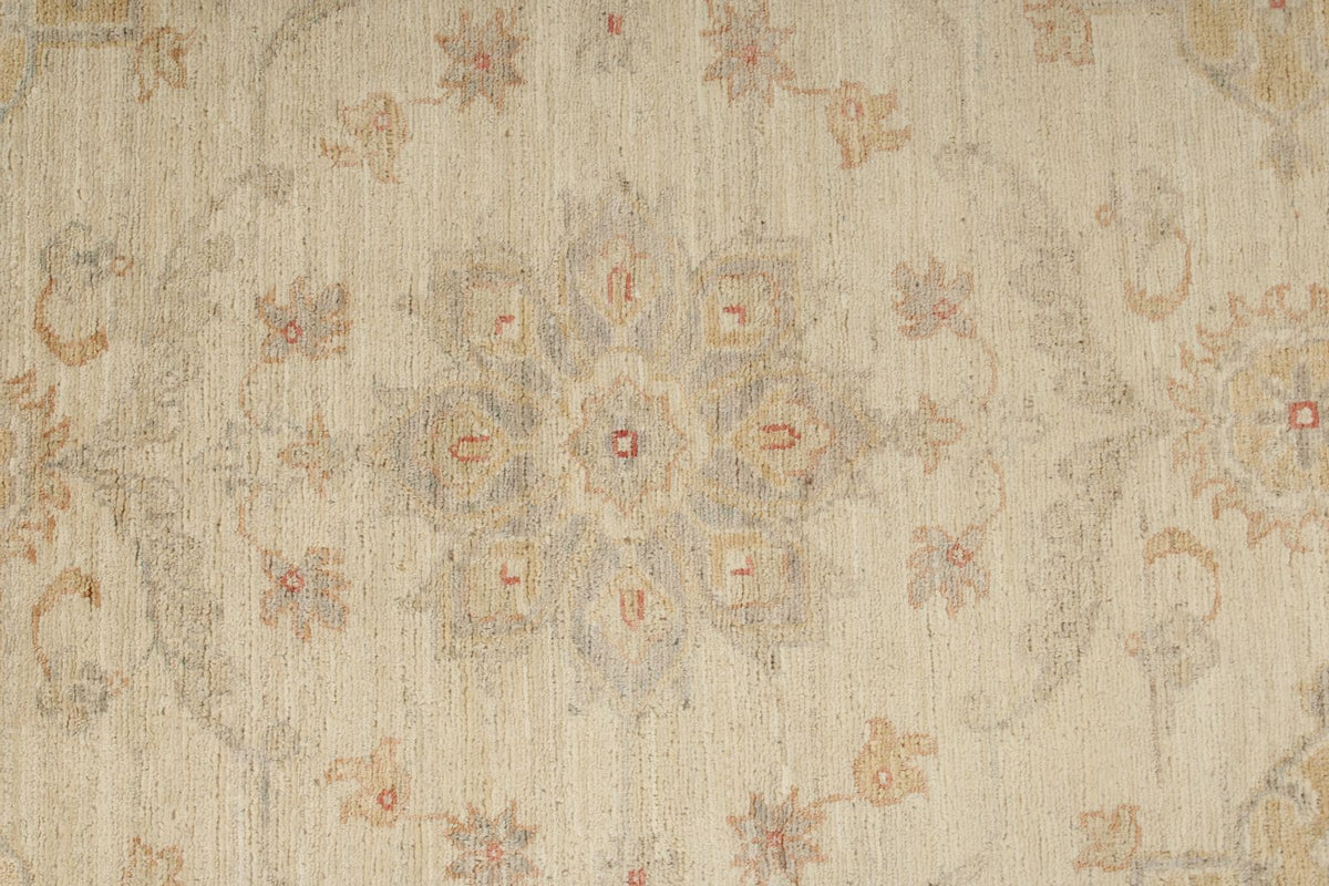 3x9 Ivory and Blue Persian Traditional Runner