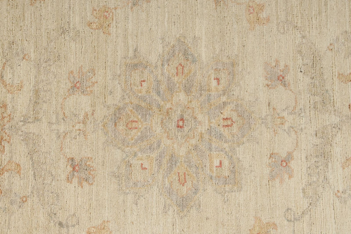 3x9 Ivory and Blue Persian Traditional Runner