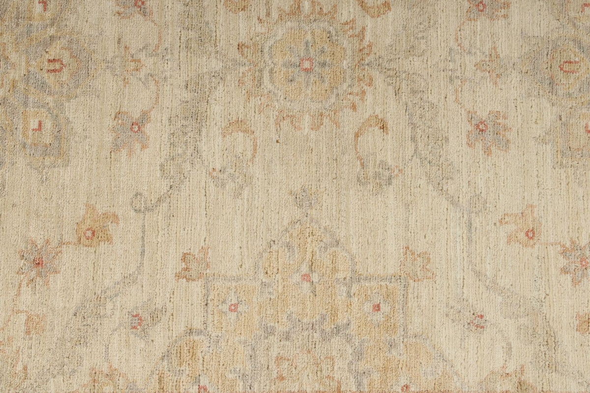3x9 Ivory and Blue Persian Traditional Runner