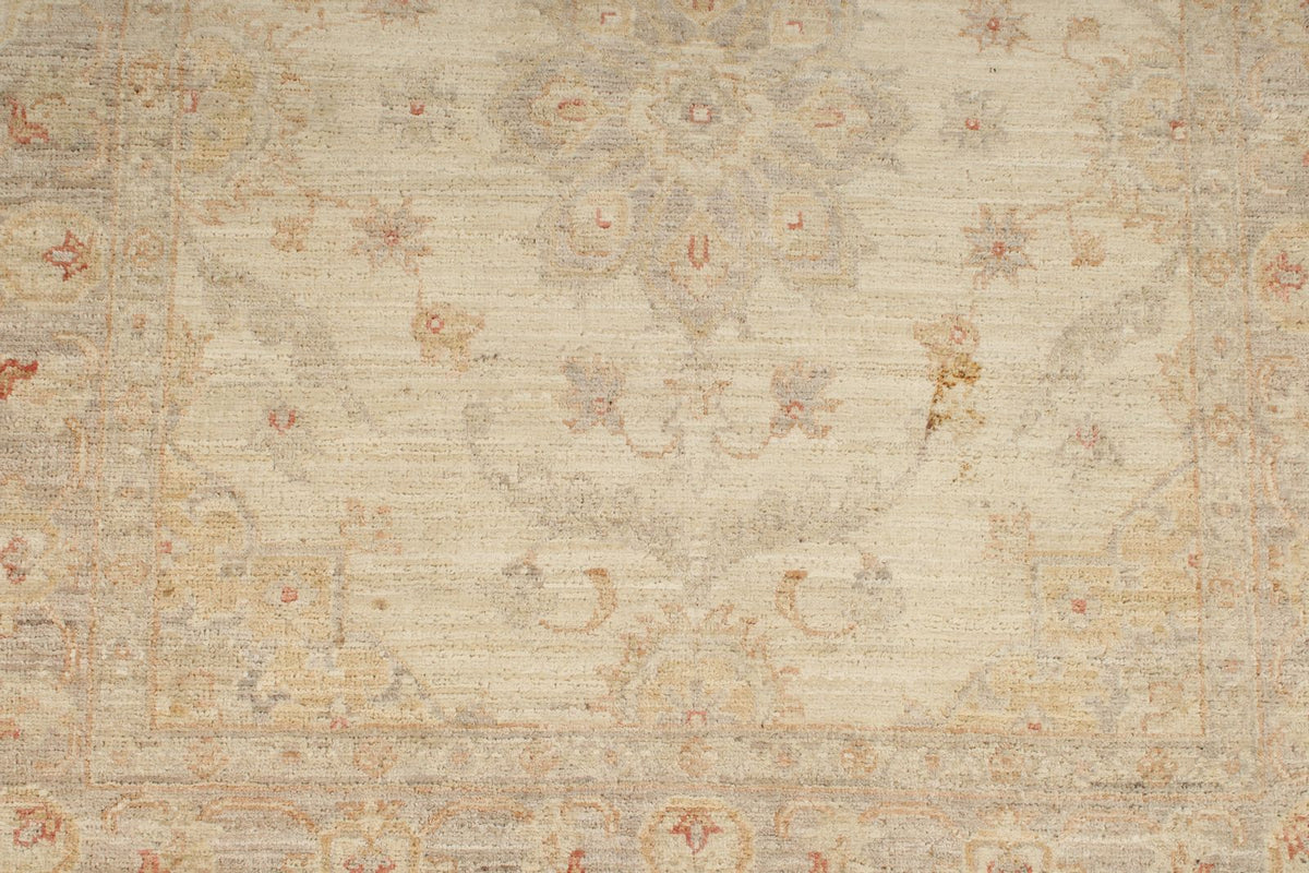 3x9 Ivory and Blue Persian Traditional Runner