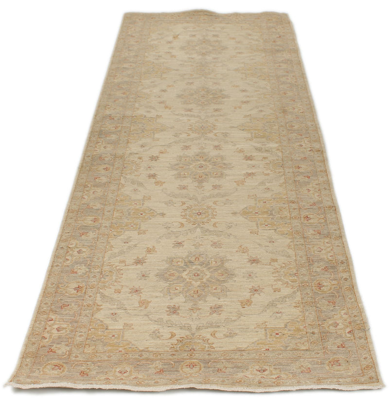 3x9 Ivory and Blue Persian Traditional Runner