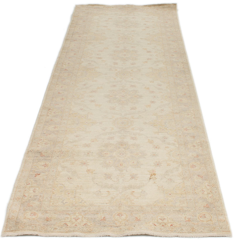 3x9 Ivory and Blue Persian Traditional Runner