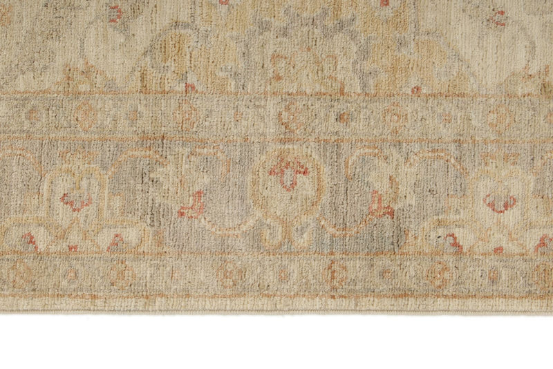 3x9 Ivory and Blue Persian Traditional Runner