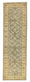 3x8 Blue and Ivory Persian Runner