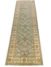 3x8 Blue and Ivory Persian Runner