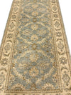 3x8 Blue and Ivory Persian Runner