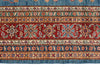 9x12 Blue and Red Kazak Tribal Rug